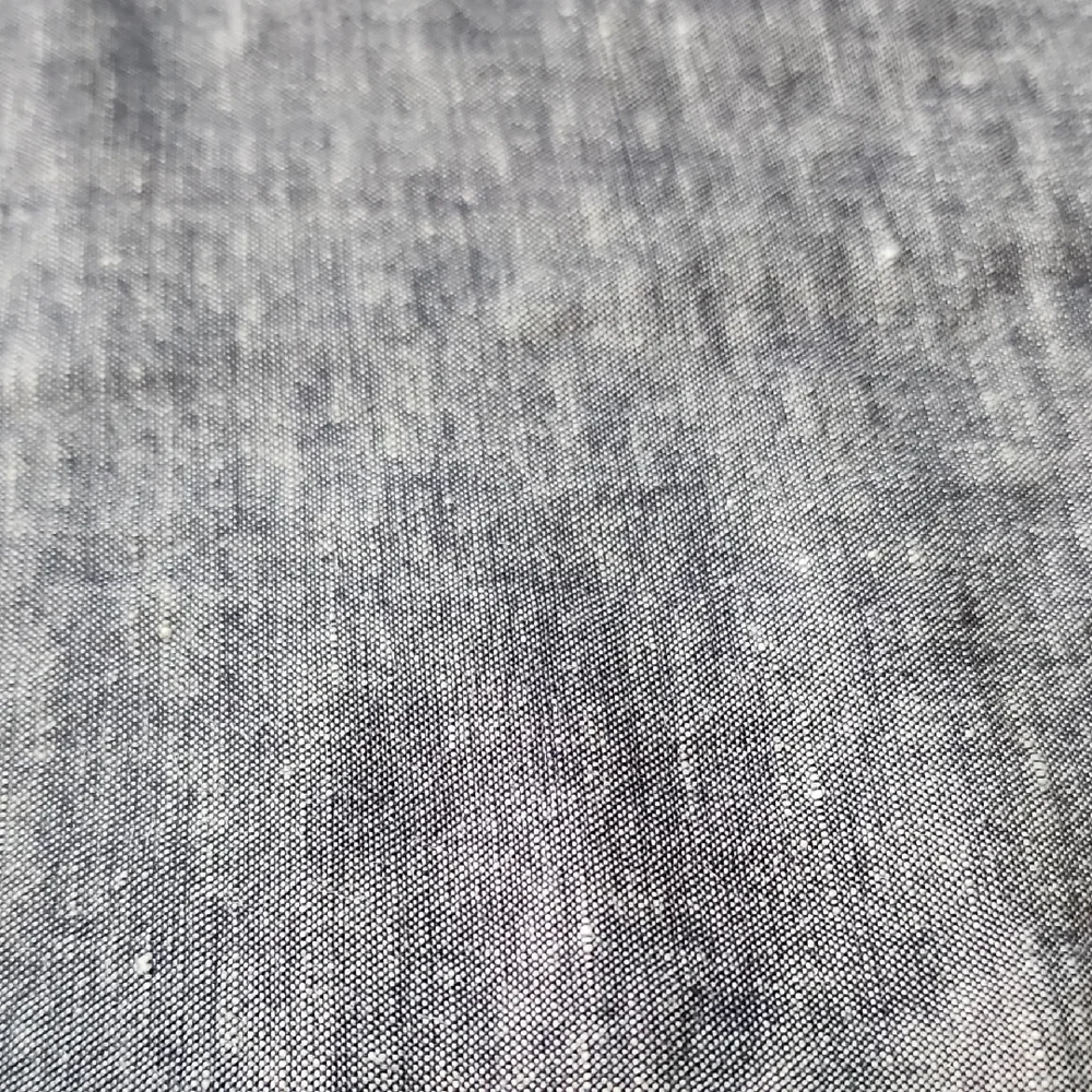 J. JILL | Linen‎ Blend Blue Gray Button-Down Tunic Dress Duster | L Petite